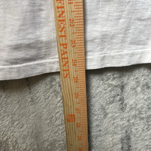 Vintage 80s 90s Italian Boys Surf Shirt Single Stitch White Neon Graphic Size S - Picture 4 of 6